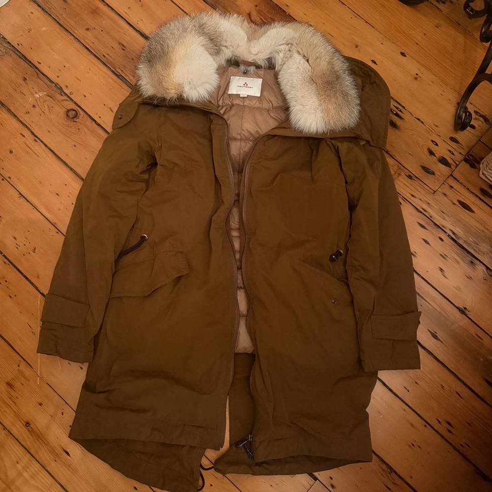 Peuterey Brown Fur-Trimmed Parka